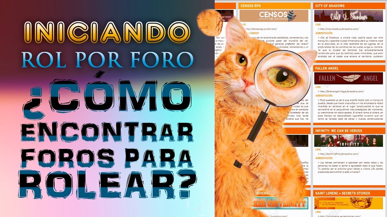 Inciando rol - ¿Cómo encontrar foros para rolear? (Foros de Rol)