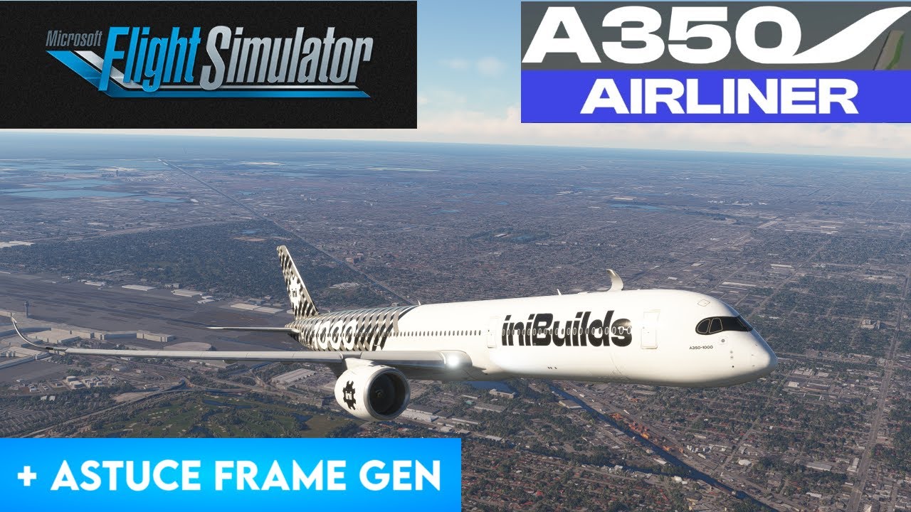 AIRBUS A350 INIBUILDS & FRAME GENERATION SUR FS2020 | FLUIDITÉ & IMMERSION TOTALE