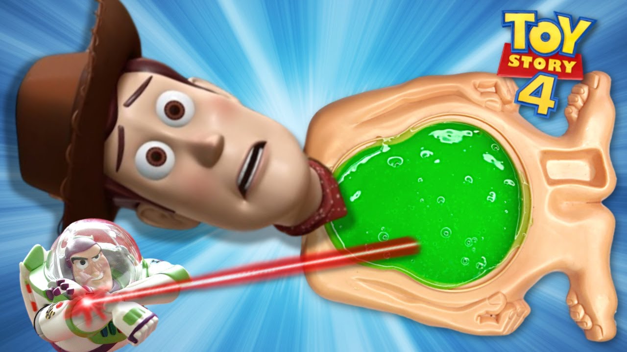 Disney Pixar Toy Story 4 Sheriff Woody Gets Slime Belly Full of Surprises