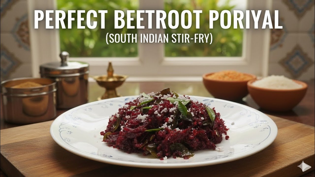 BEETROOT PORIYAL | HEALTHY AND YUMMY | SOUTH INDIAN CUISINE 