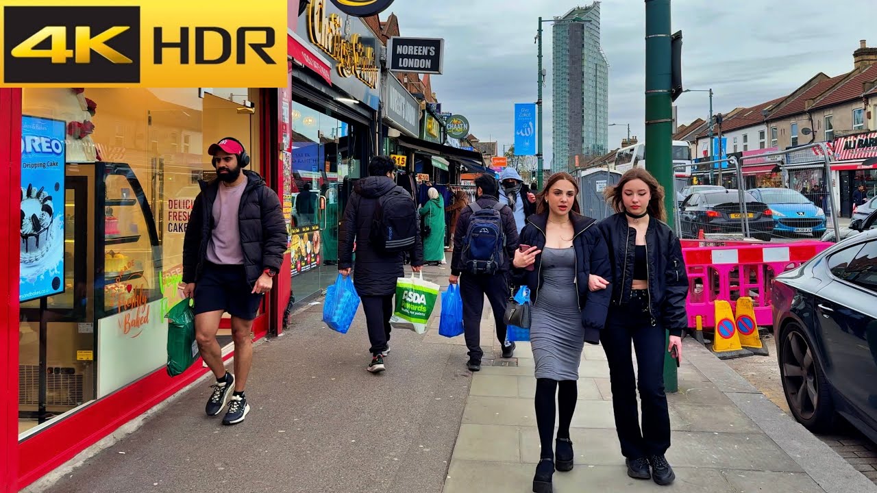 London Ilford Eid Shopping Walk - 2024 🕌 Last Week of Ramdan [4K HDR]