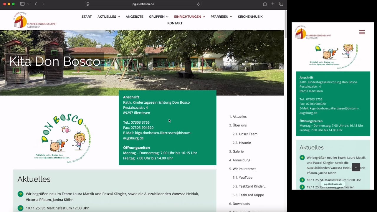 Unsere neue Homepage