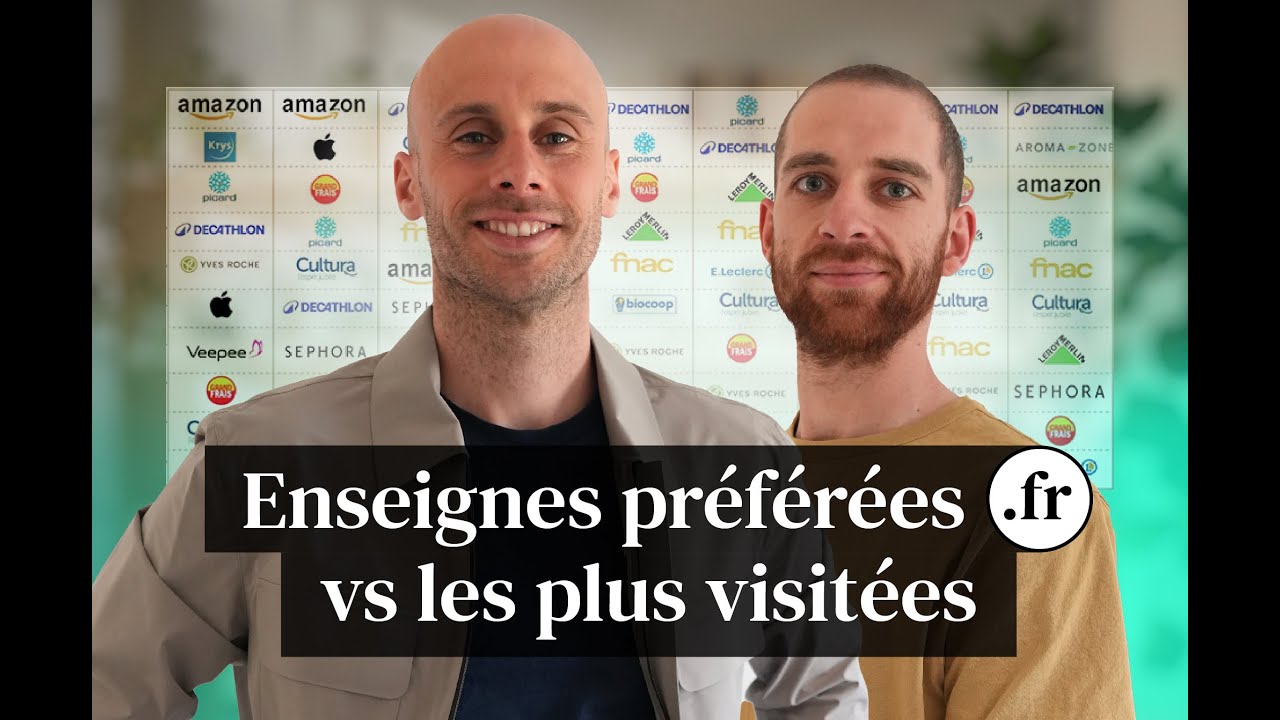 TOP 10 enseignes préférées vs marques les plus visitées en France