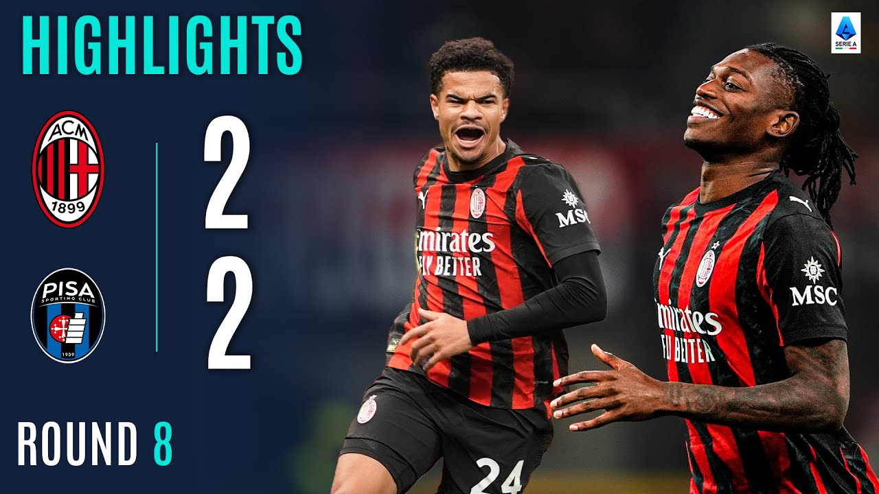 MILAN-PISA 2-2 | HIGHLIGHTS | Youngster Rescues Milan At The Death | Serie A 2025/26