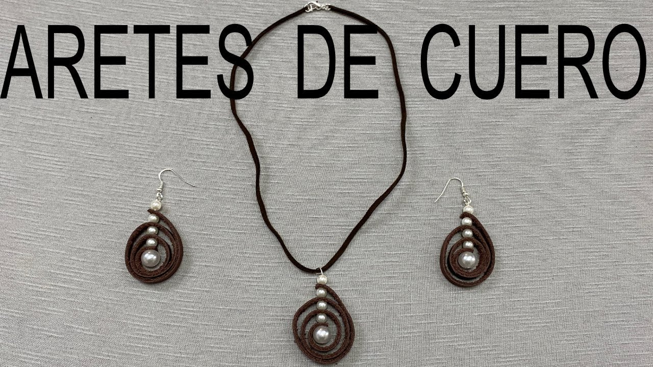 COMO HACER ARETES DE CUERO💍💎