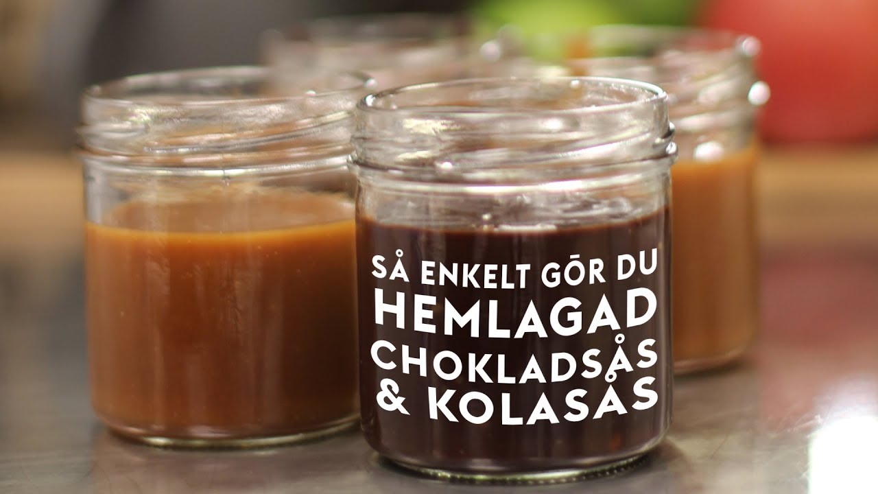 Så gör du chokladsås och kolasås