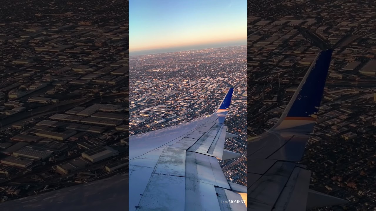 the view of Los Angeles from the Airplane | #LA #losangeles #airplaneflying #airplaneview