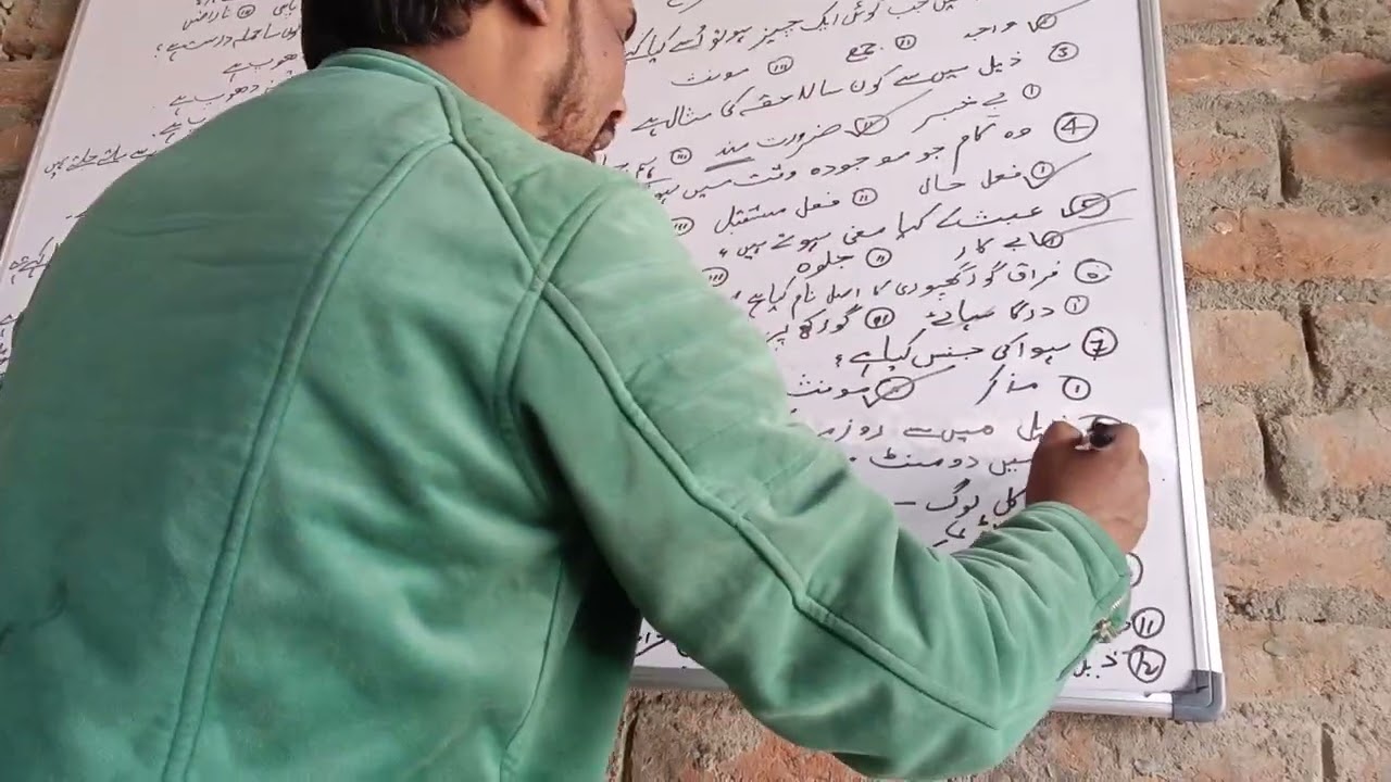 Urdu classes 6th to 12th CBSE and Bihar Board important objective questions with answers 