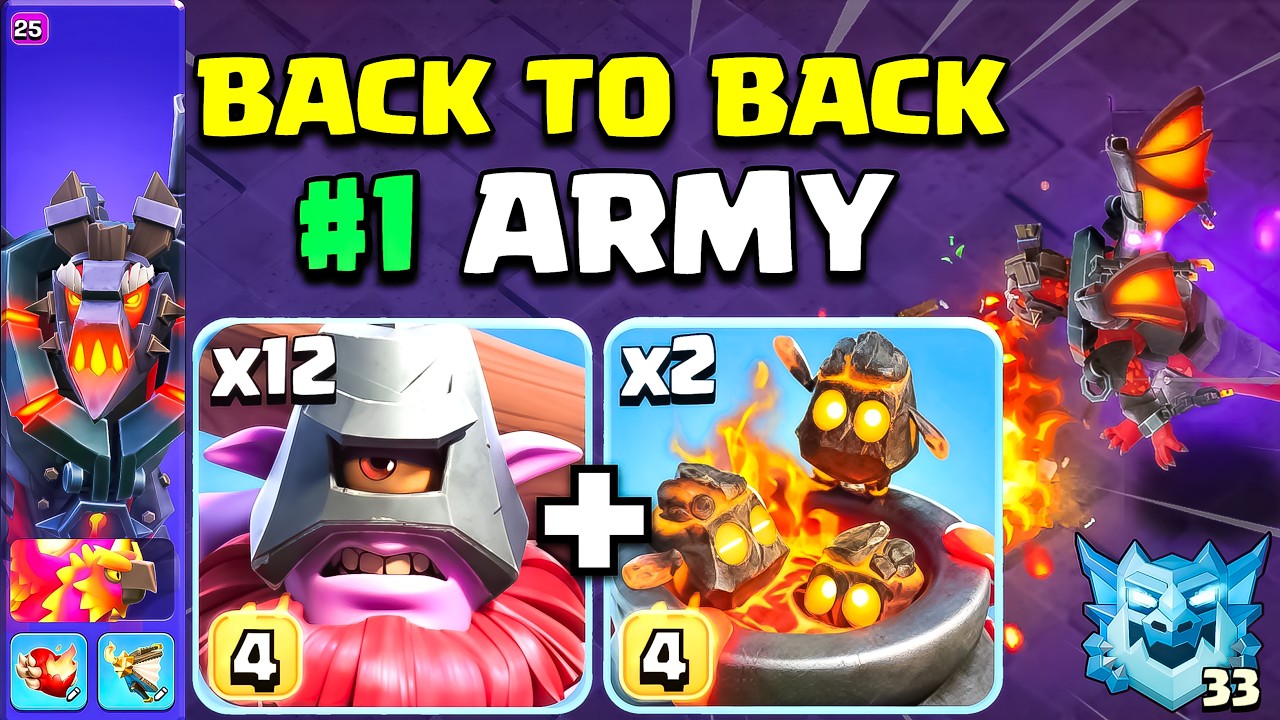 #1 Army 3 Star Every Base with This Army in Rank Battle | Best TH18 Strategy Clash of Clans