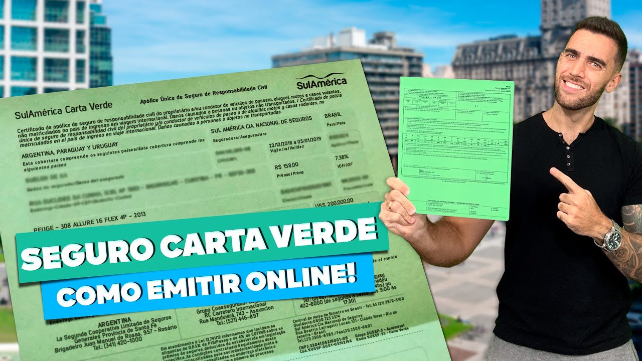 Seguro Carta Verde! Como emitir online no Brasil em 5 minutos!