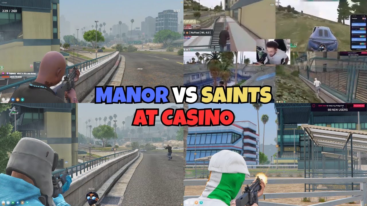 MANOR VS SAINTS AT THE OLD CASINO | MULTIPOV | NOPIXEL 4.0 GTA RP
