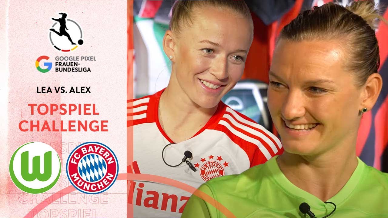 Die TOPSPIEL Challenge | Lea Schüller 🆚 Alex Popp | Google Pixel Frauen-Bundesliga