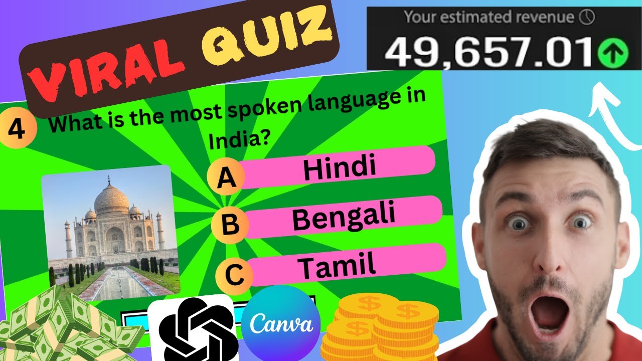 Create 1000 Viral MCQ Quiz Videos in 10 Mins Using Canva & Chat GPT.🤩🤩🤩🤩