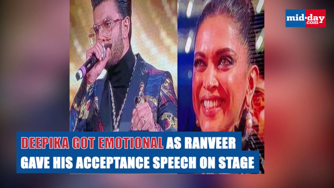 Deepika Padukone Gets Emotional as Ranveer Singh Wins Best Actor Award