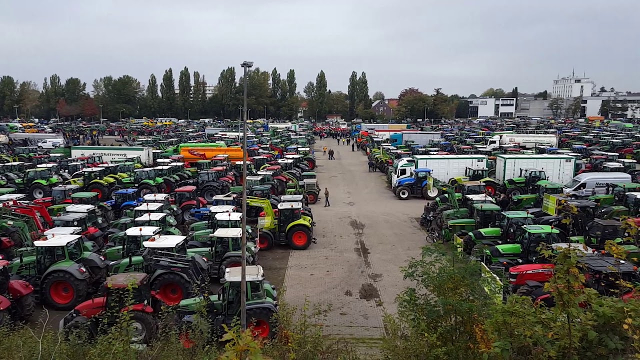 Trecker-Demo der Landwirte in Oldenburg am 22.10.19