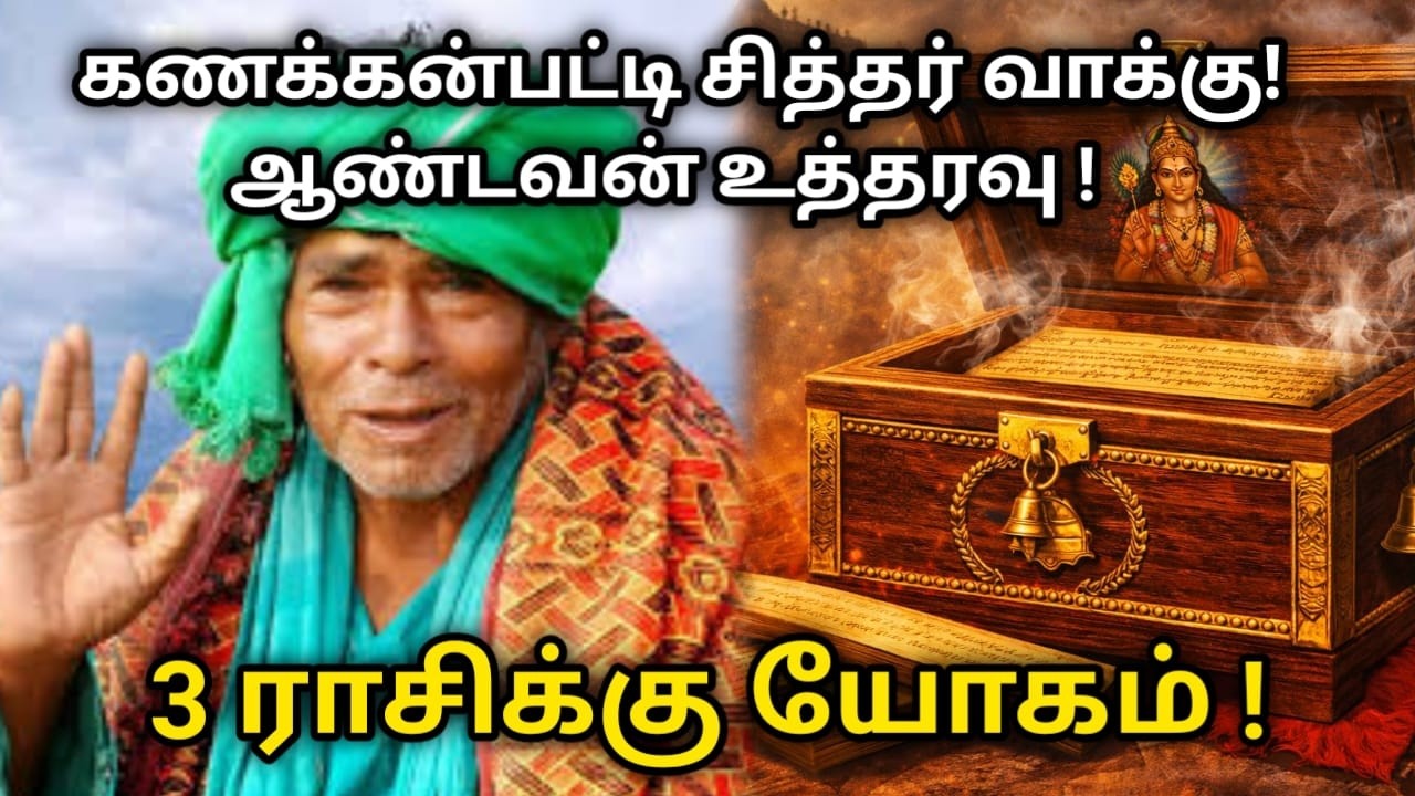 கணக்கன்பட்டி சித்தர் வாக்கு! ஆண்டவன் உத்தரவு !  3 ராசிக்கு யோகம் ! kanakkanpatti siddhar !