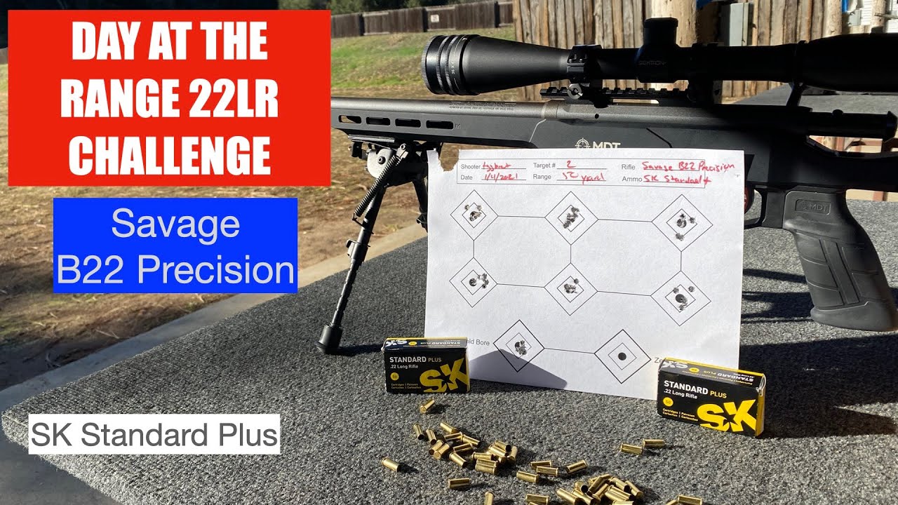 DAY AT THE RANGE - 22LR CHALLENGE AND ASMS.TV Savage B22 Precision, SK Standard Plus