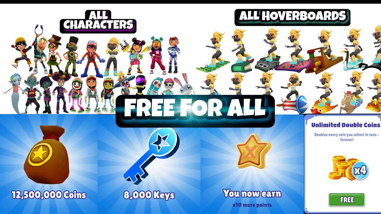 Subway Surfers [Unlocking All Characters & Hoverboards]