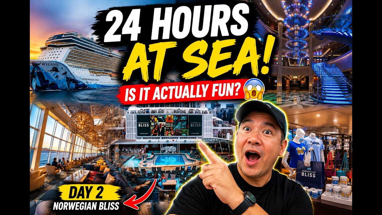 Norwegian Bliss Day 2 at Sea -- What REALLY Happens on a Full Cruise Day on the Mexican Riviera!