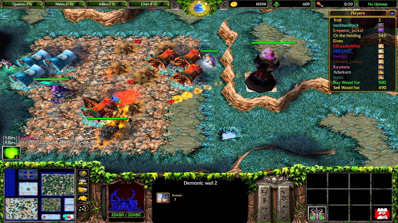 Warcraft 3 TFT - Troll vs Elves #6