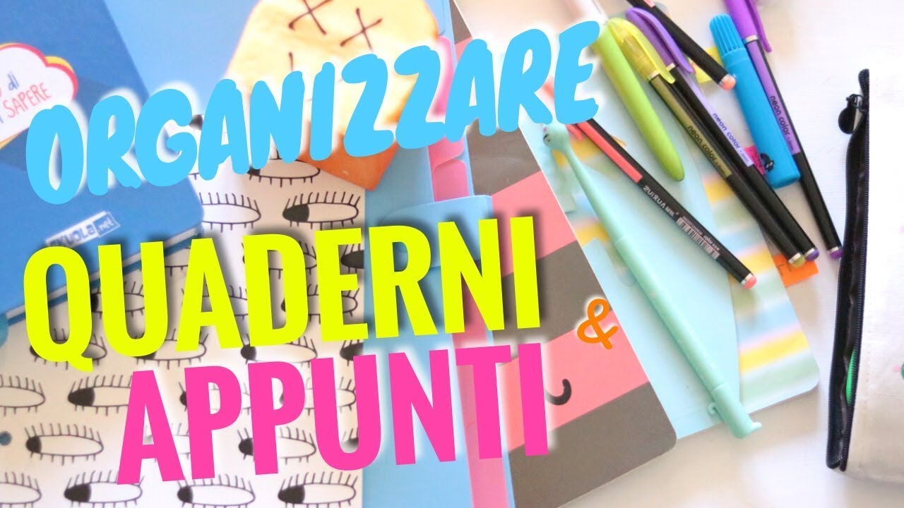 COME ORGANIZZARE I QUADERNI DI SCUOLA! 📚 5 TRUCCHI