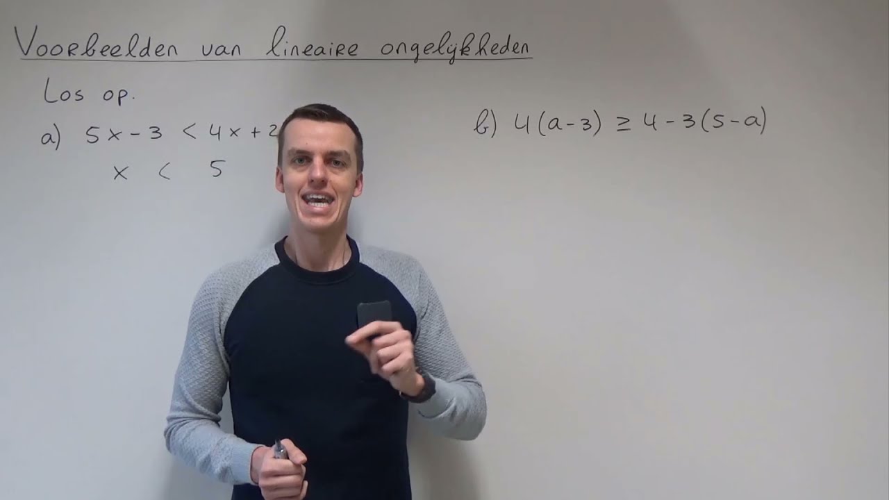 Voorbeelden van lineaire ongelijkheden (3 VWO)