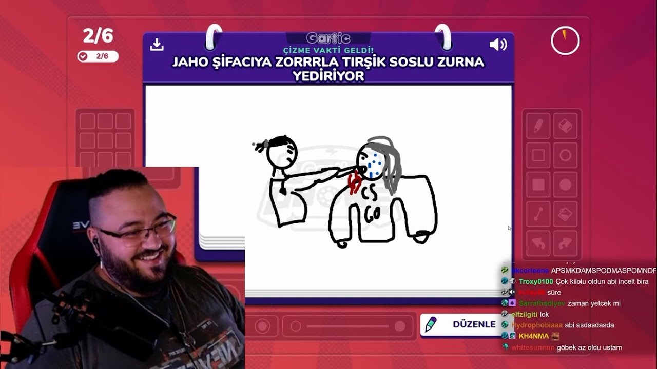 Jahrein - Ekiple Çizim Oyunu Gartic Oynuyor