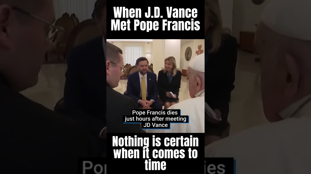 The Final Meeting: J.D. Vance & Pope Francis in Rome #shorts