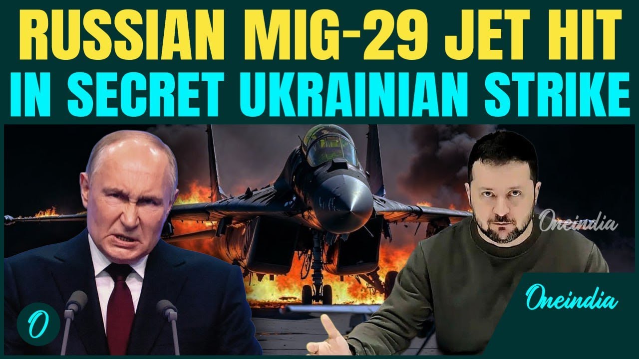 Russian MiG-29 DESTROYED in Ukraine&rsquo;s Drone Strike | Moscow Scrambles Jets to HIT Kyiv in Revenge
