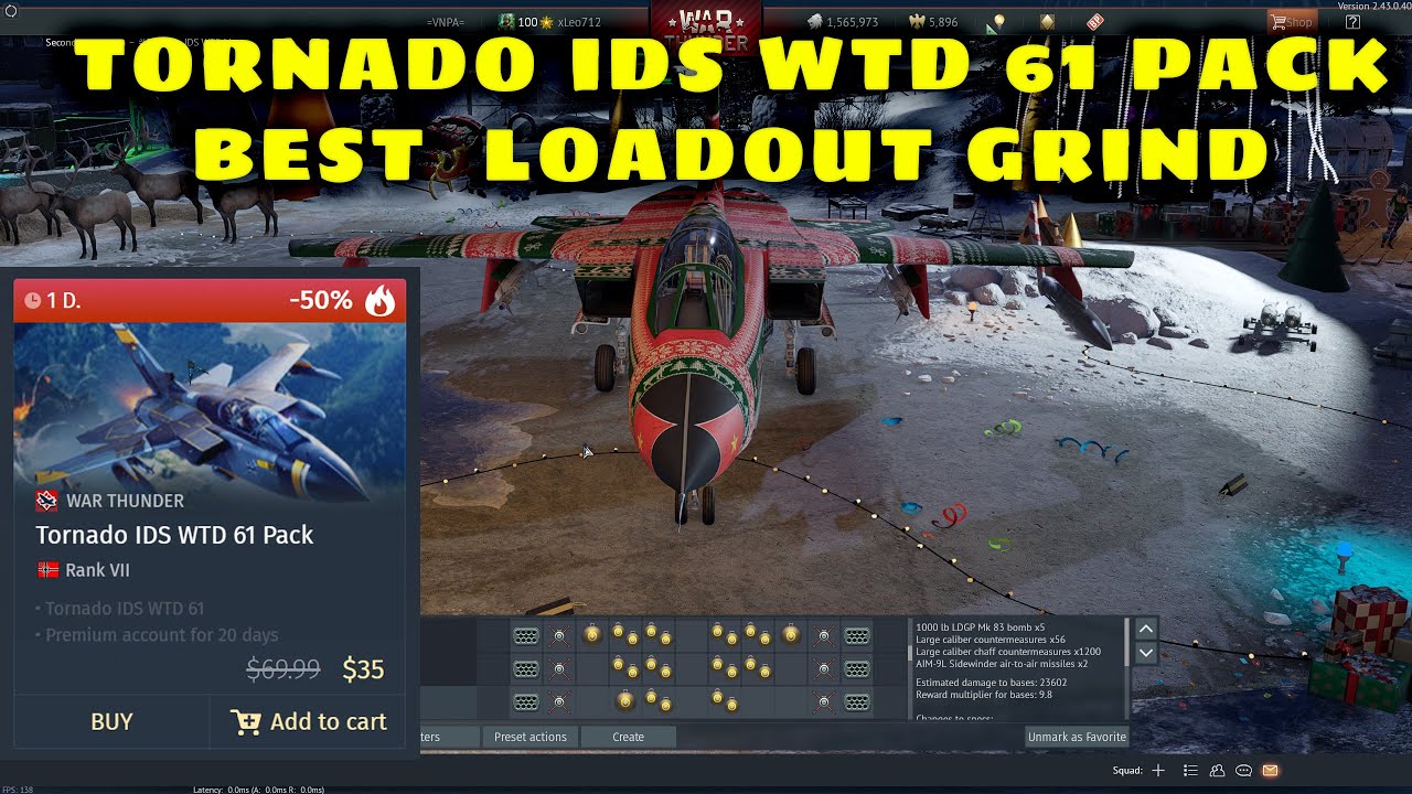 Best Loadout for Tornado IDS WTD61 Grind l Tối ưu c&agrave;y với Tornado IDS WTD61 Grind
