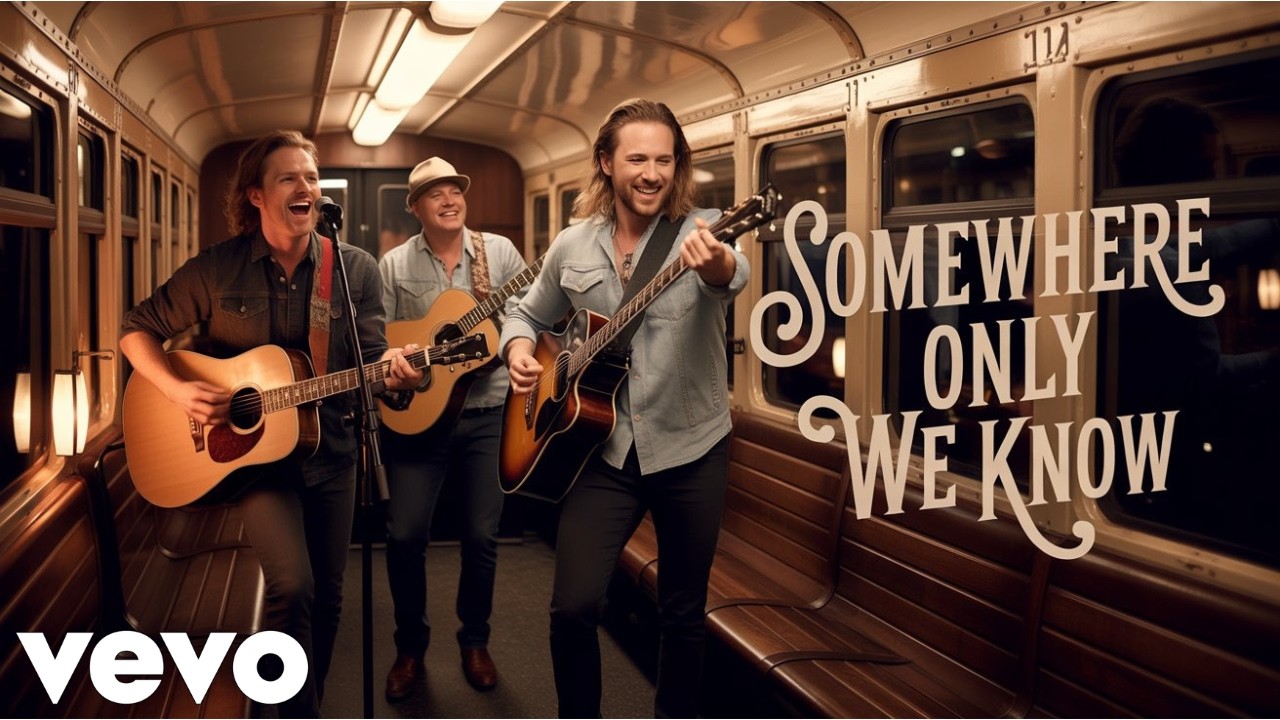 Морган Уоллен, Metallic, Харди - Somewhere Only We Know (официальный музыкальный видеоклип)