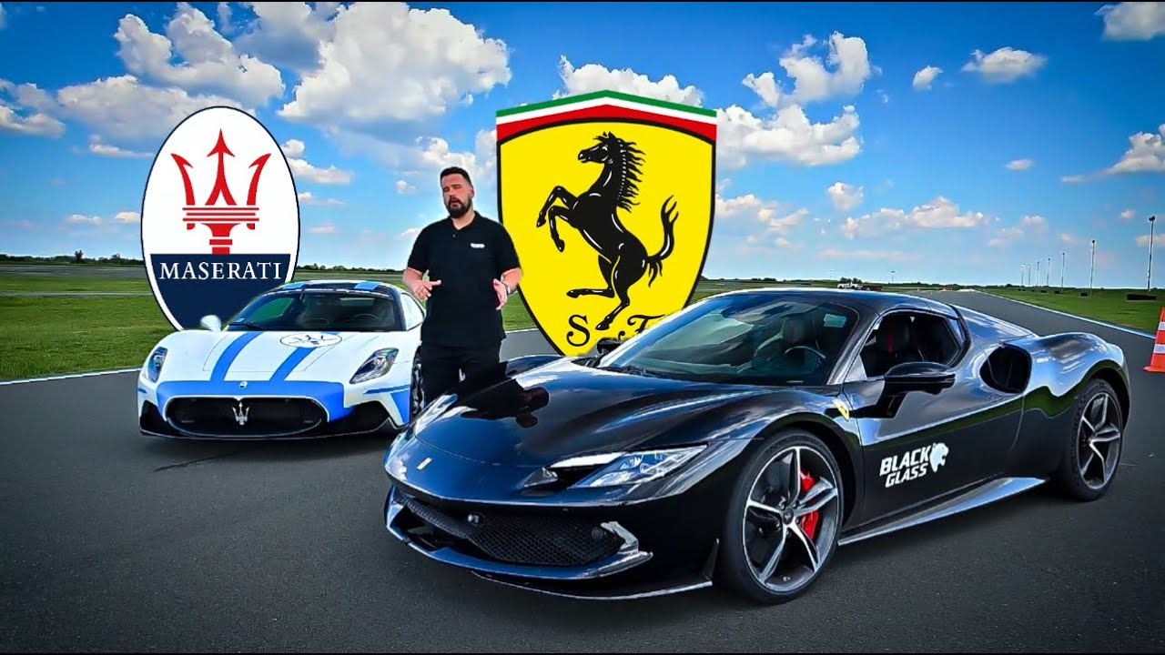 Ferrari 296 GTS vs Maserati MC20 - DRAG RACE by Black Glass