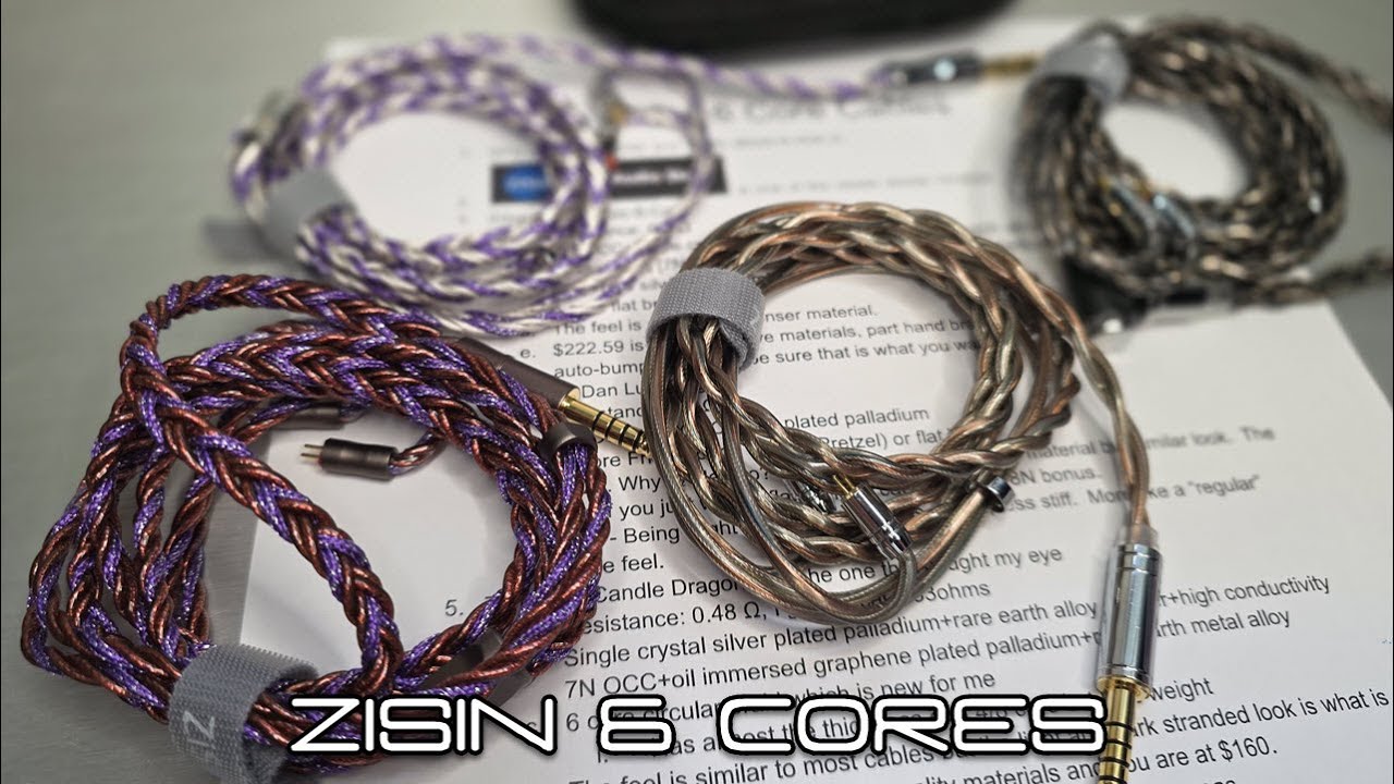 Cables in 4K - ZiSin Audio Store 6 Cores - Discount Codes in Desc