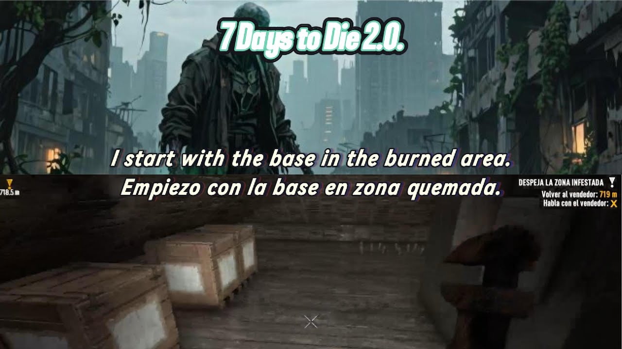 7 Days to Die 2.0. I start with the base in the burned area.