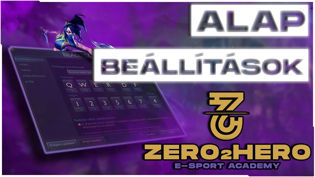League of Legends #5 Beállítások | Z2H