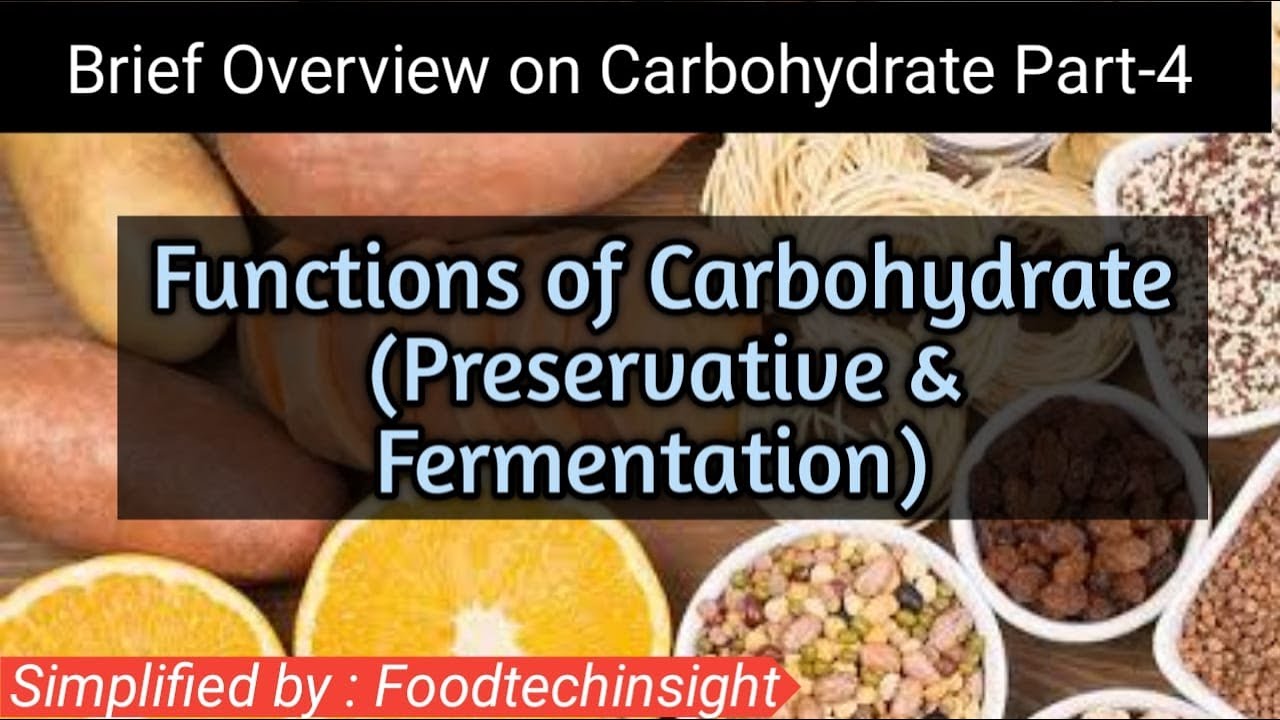 Functions of carbohydrate (Preservative & Fermentation) - PART 4 (GATE Syllabus)