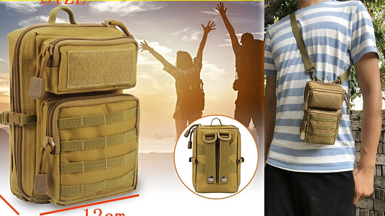 Pouchs Tactico Mini Mochila | Bolso para cinturon tactico Militar | Morral tactico militar