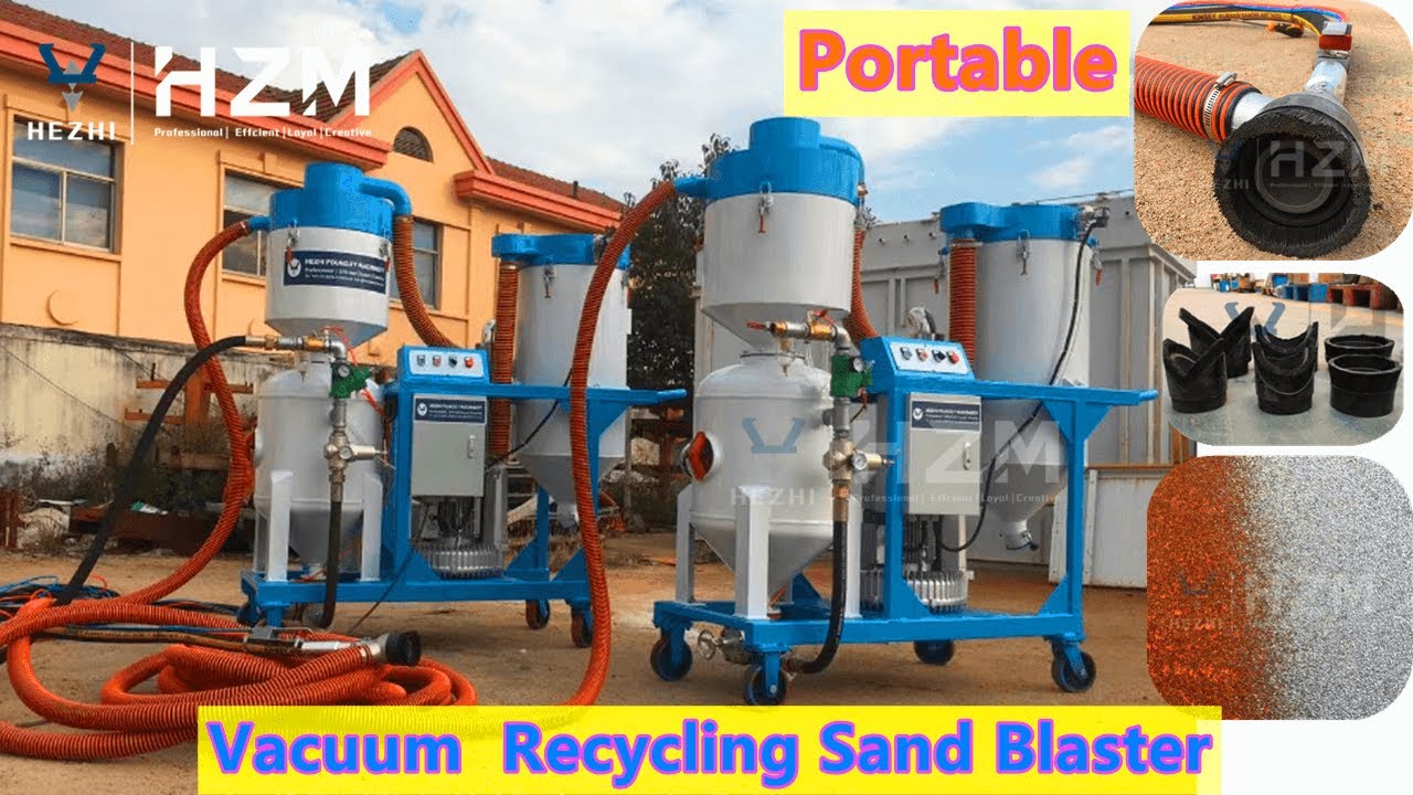 200L Dustfree Vacuum recycling type sand blasting machine Environmental friendly Portable Sandblater