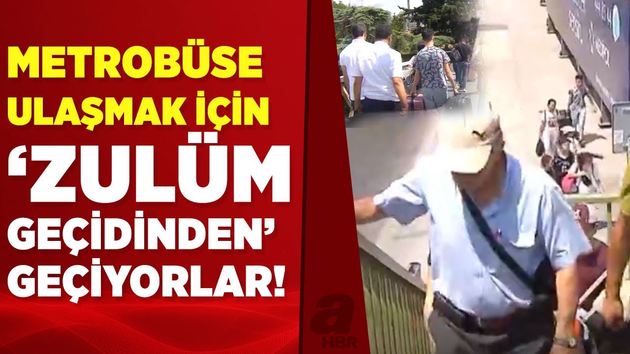Uzunçayır metrobüsüne giden üst geçitler kullananların kabusu oluyor! | A Haber