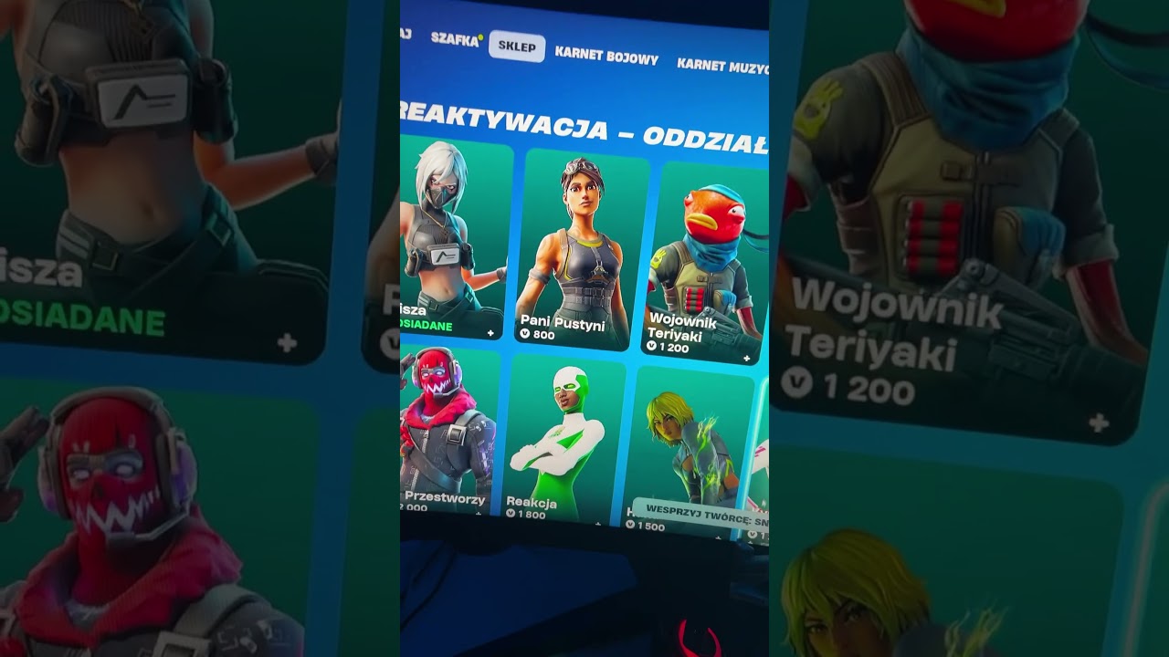 bohaterka w sklepie FORTNITE #shorts