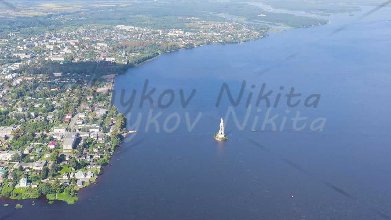 Kalyazin, Russia. Kalyazin bell tower. Bell tower of St. Nicholas Cathedral (known as the flooded be