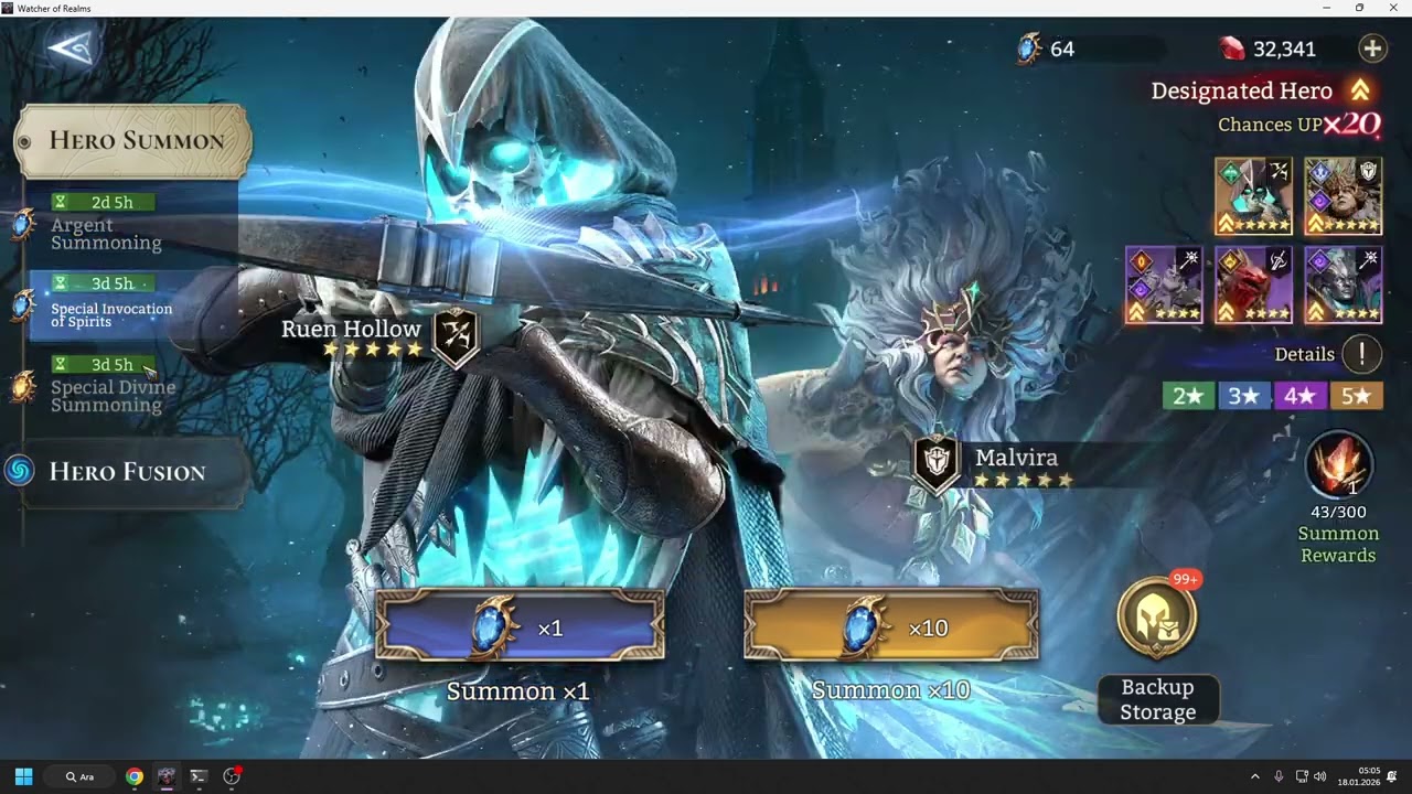 #watcherofrealms #RuenHollowevent    hollowda  summon açılırmı