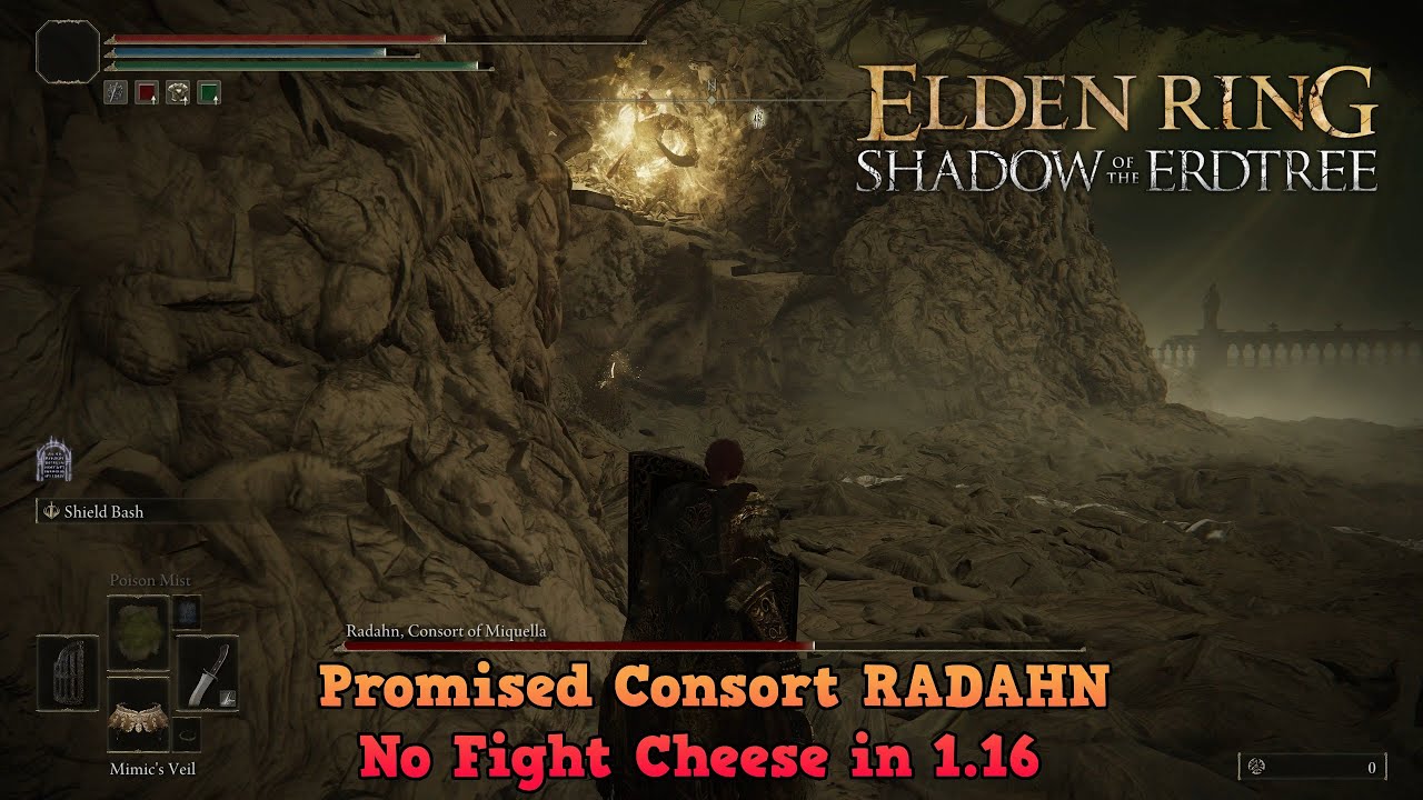 Elden Ring DLC 1.16: Promised Consort RADAHN No Fight Cheese Still Working