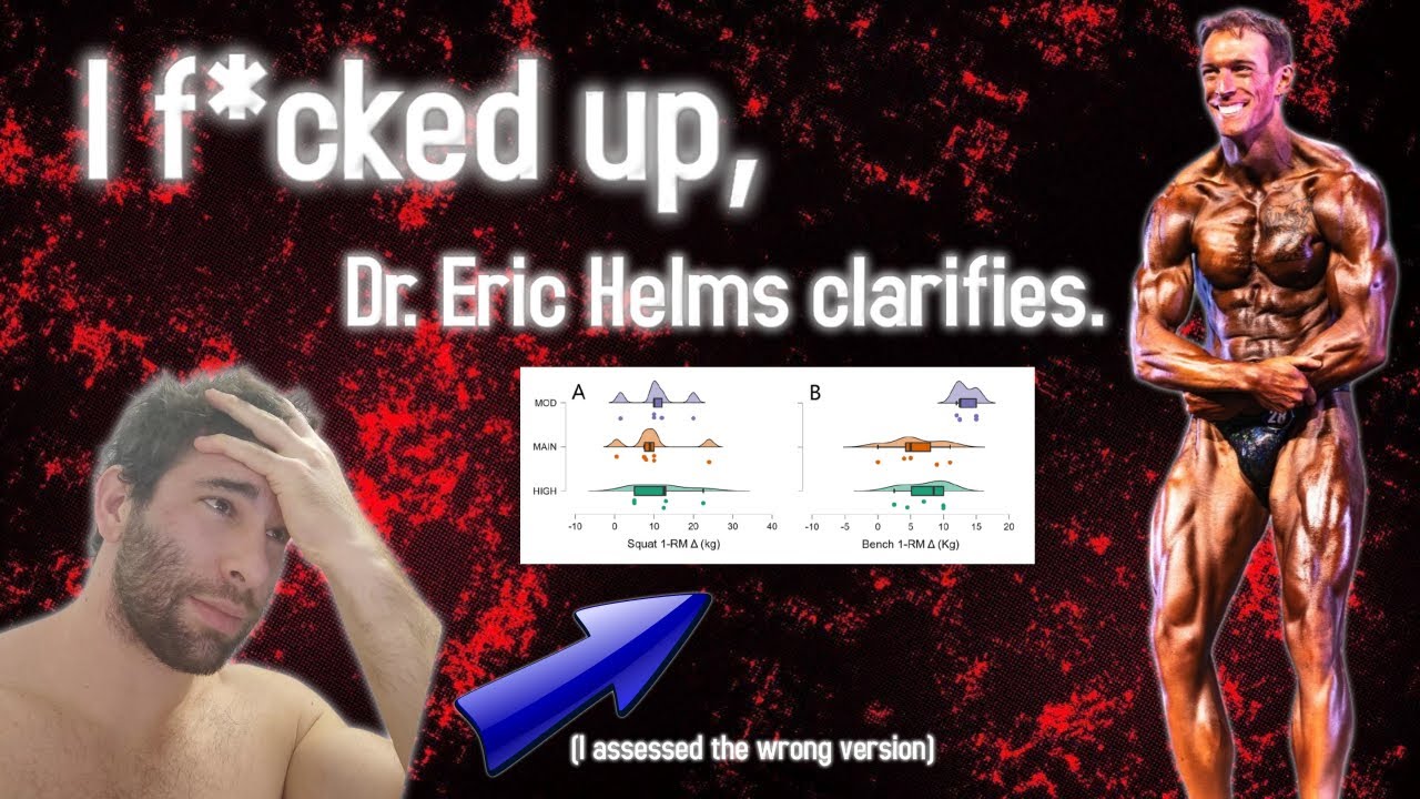 WHOOPS! Eric Helms Corrects The Record On His Bulking Study (Full Interview)