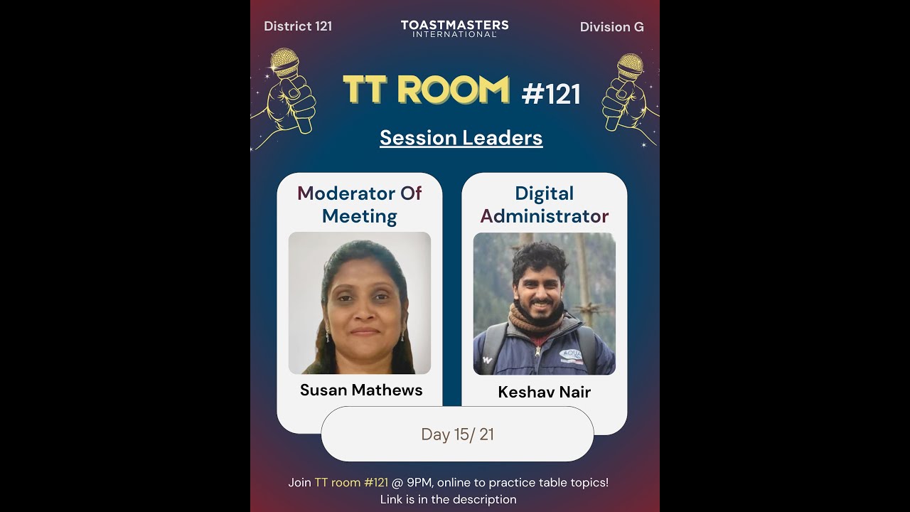 Day 15/21, TT Room 