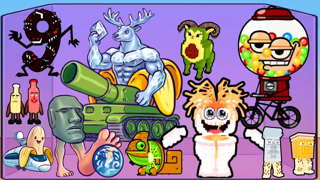 Merge Drop Master BOSS vs BOSS! Hybrid Brainrot & Steal Brainrot Max Level Gameplay