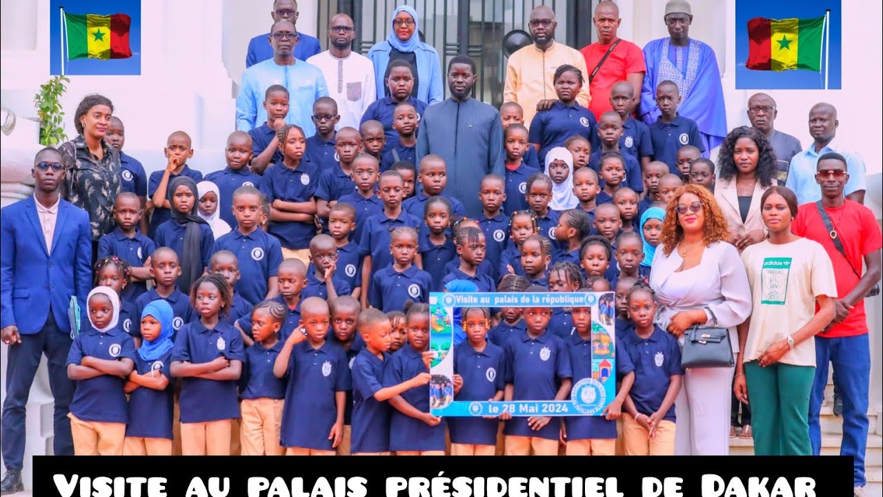 visite au palais présidentiel . institution scolaire  papillons  blancs de thies ♥️♥️💯