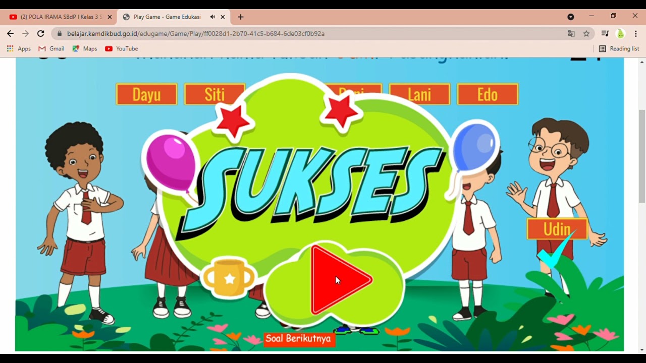 Belajar Sambil Bermain Edugame | Game Penuh Interaksi
