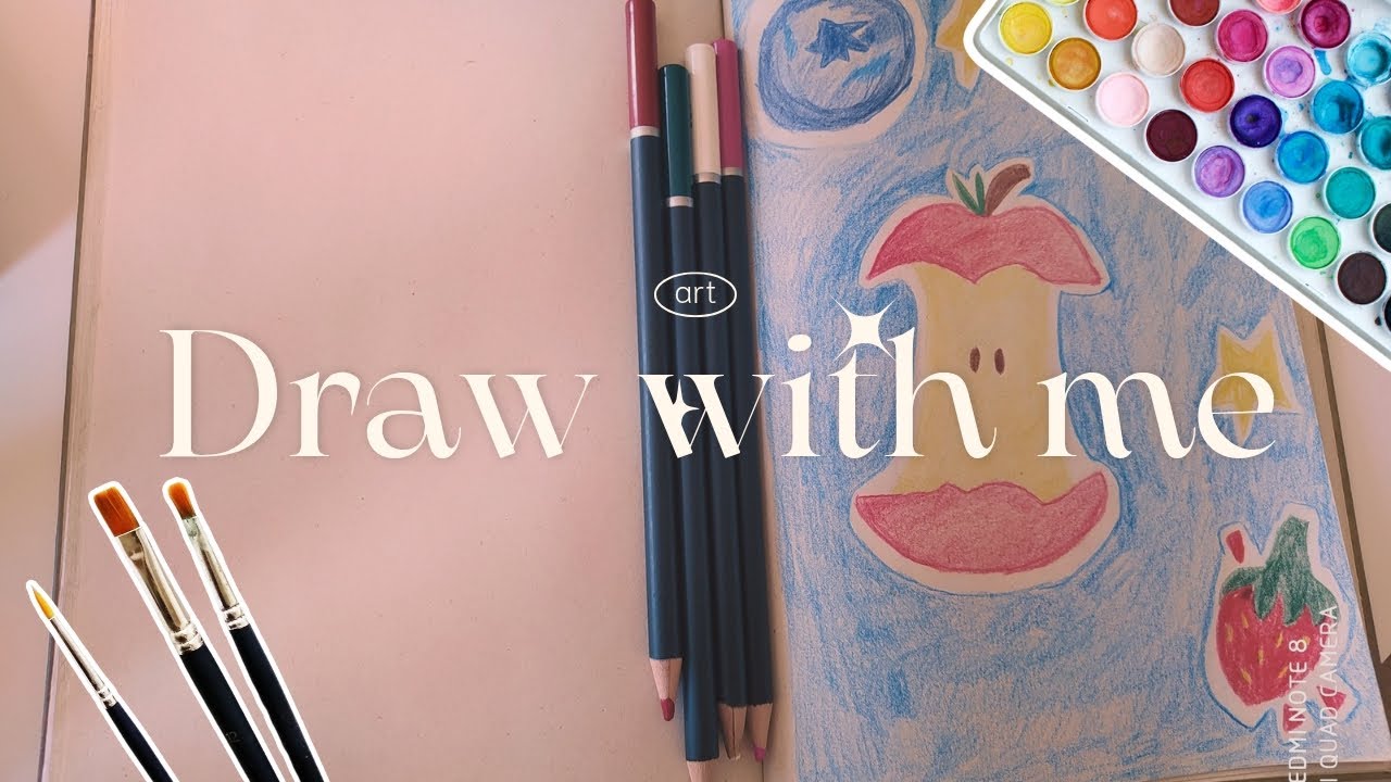 Draw with me // pintemos frutas