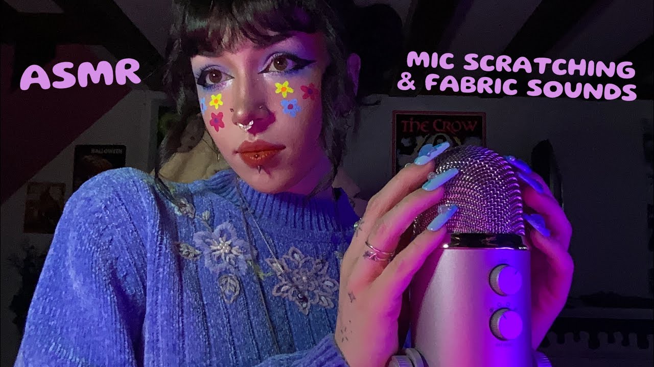 Mic Scratching & Fabric Sounds ASMR | Mic Rubbing, Fabric Brushing, Rambling, Whispering